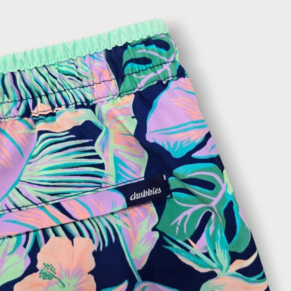 Men’s Chubbies The Night Faunas 7” Classic Swim Trunks Sz Small NWT - Picture 6 of 6